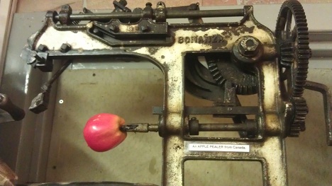 Old apple peeler