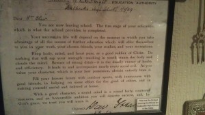 Dalbeattie museum school leaving certificate